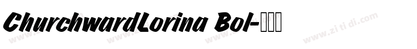 ChurchwardLorina Bol字体转换